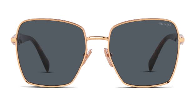 Prada PR64ZS Gold , Gray , Pink Prescription Sunglasses - 50% Off