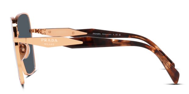 Prada PR64ZS Gold , Gray , Pink Prescription Sunglasses - 50% Off