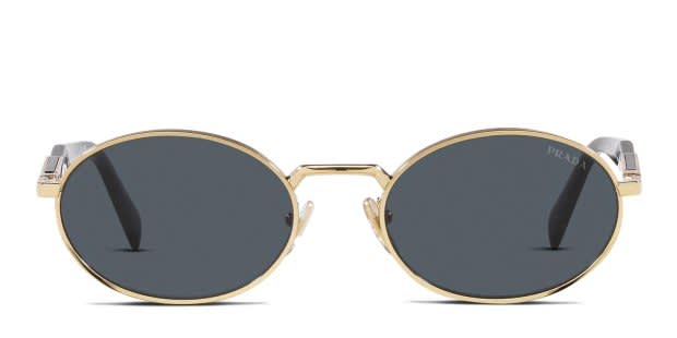 Prada PR 65ZS Gold Prescription Sunglasses - 50% Off Lenses