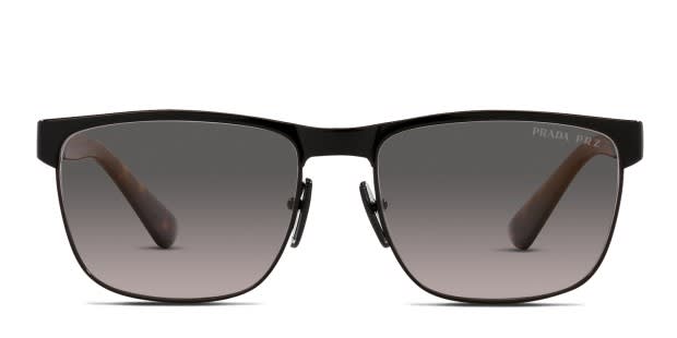 Prada PR66ZS Black , Gray Prescription Sunglasses - 50% Off Lenses