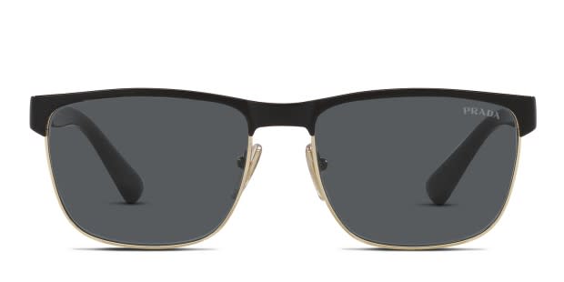 Prada sunglasses black gold cheap