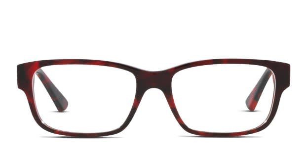 Prada PR18ZV Tortoise, Red Eyeglasses | Includes FREE Rx Lenses