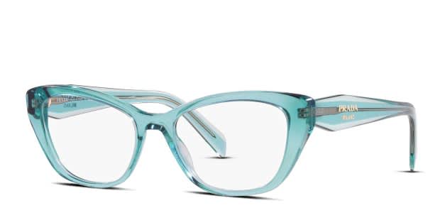 Prada PR19WV Blue/Clear Eyeglasses | Includes FREE Rx Lenses display picture 1