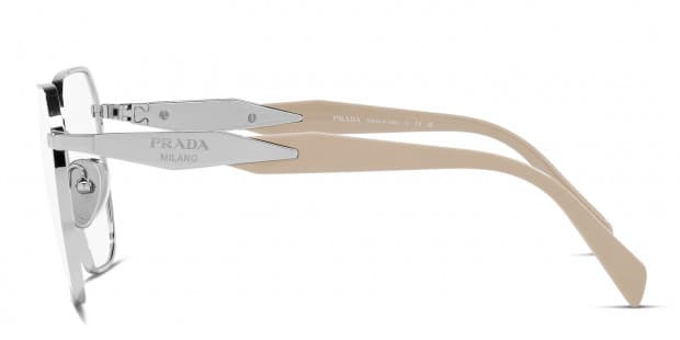Prada PR56ZV Silver Eyeglasses | Includes FREE Rx Lenses