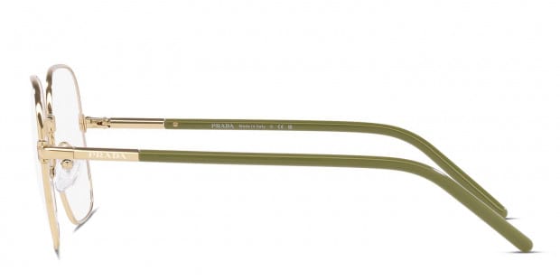 Prada PR56WV Gold Eyeglasses | Includes FREE Rx Lenses