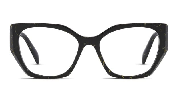 Black and yellow eyeglass frames best sale