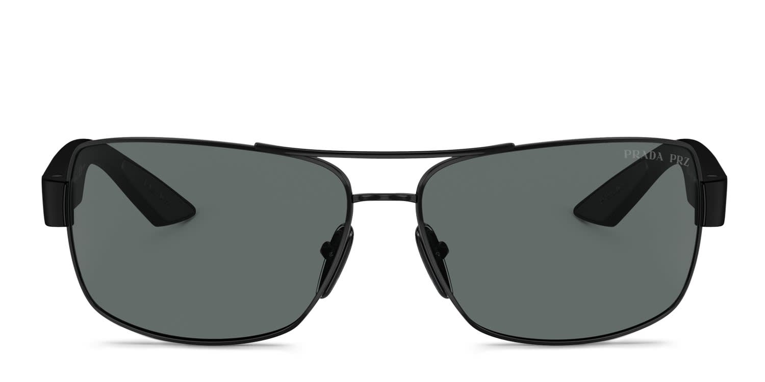 Prada Linea Rossa PS50ZS Black glasses - Black - Frontal View