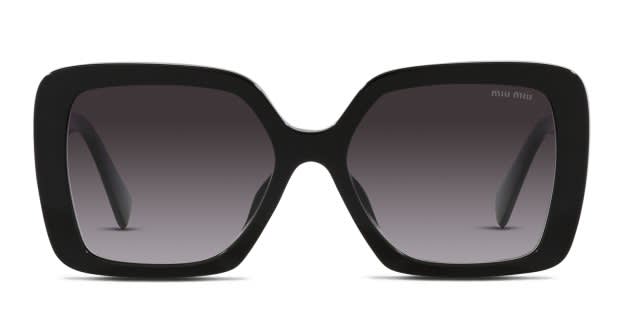 Miu Miu MU10YS Universal Fit Black , Gray Prescription Sunglasses