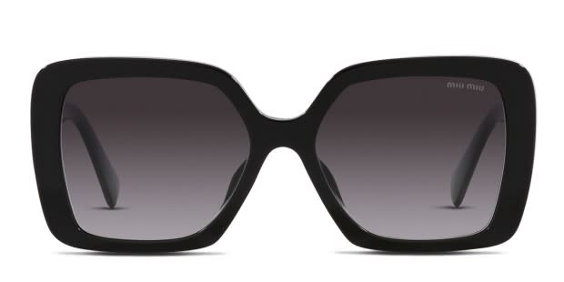 Miu Miu MU10YS Universal Fit Black , Gray Prescription Sunglasses  