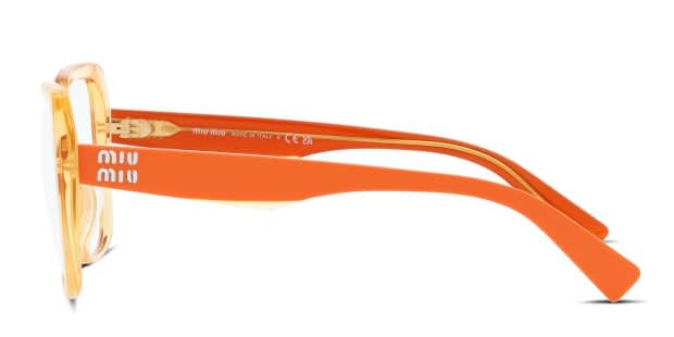 Miu Miu MU06VV Orange Eyeglasses | Includes FREE Rx Lenses