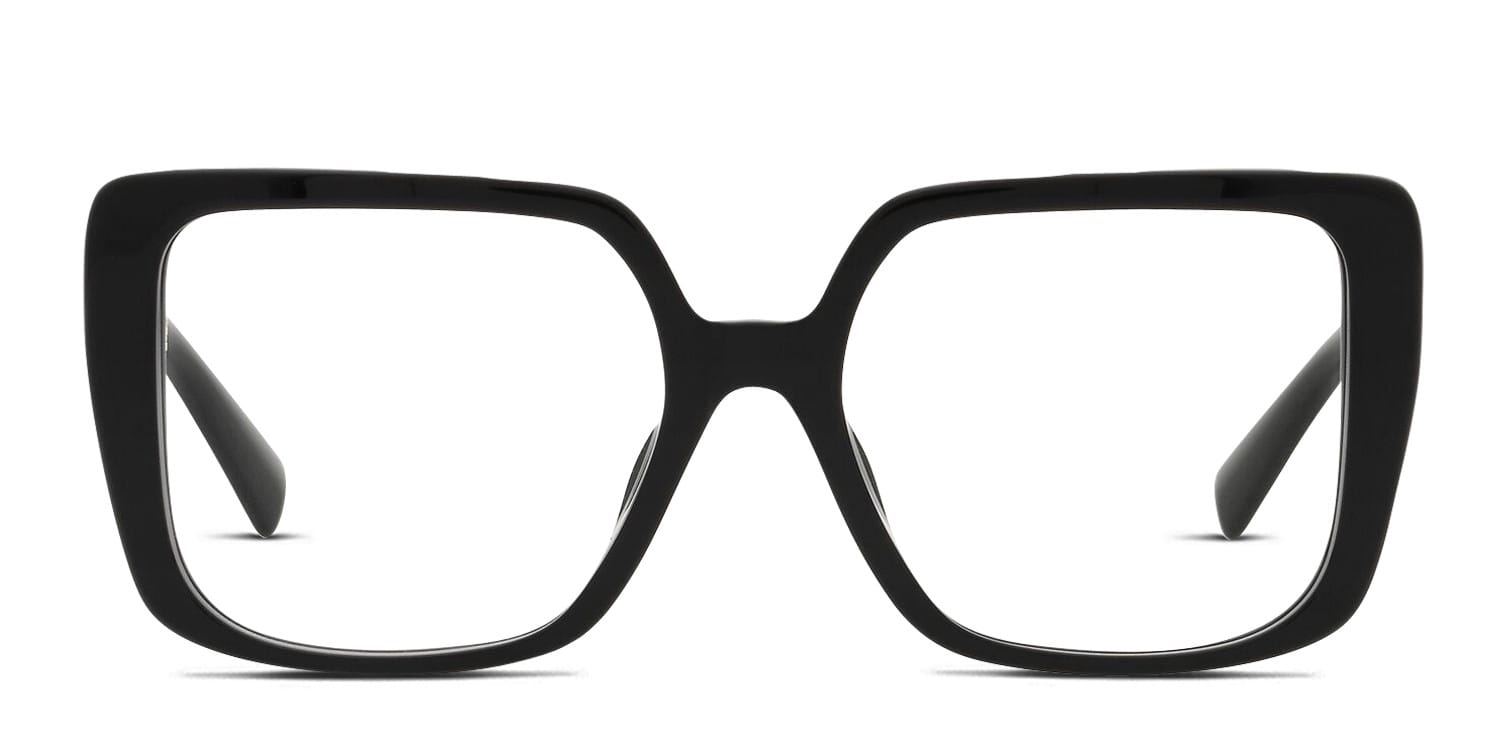 Miu Miu MU06VV Black glasses - Black - Frontal View