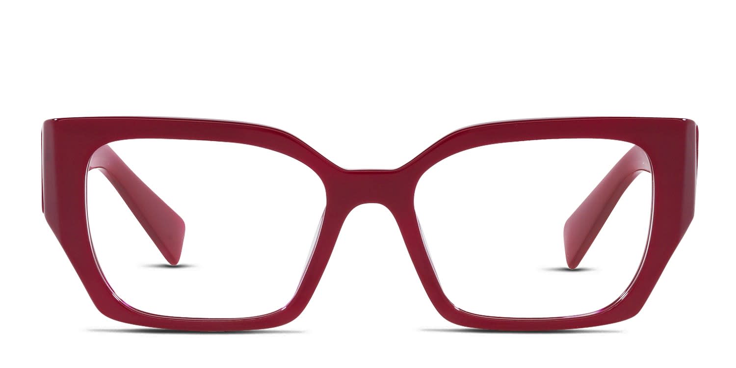 Mia　OMレッド Miu Miu MU03VV Universal Fit Multicolor , Red Eyeglasses