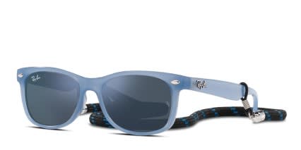 Ray-Ban RJ9052S Kids Blue, Clear glasses - Blue / Clear - Angle View