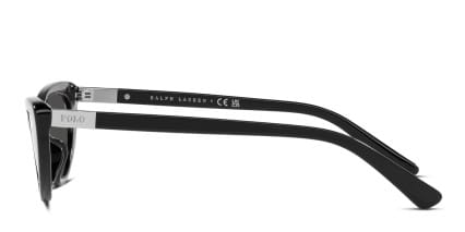 Polo Ralph Lauren PH4199U Universal Fit Black , Gray glasses - Black / Gray - Side View