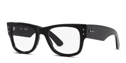 Ray-Ban RX0840V Mega Wayfarer Black glasses - Black - Angle View