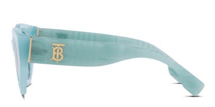 Burberry BE4390 Meadow Blue glasses - Blue - Side View