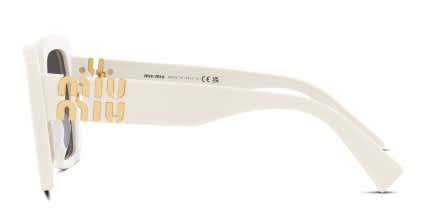 Miu Miu MU10YS Universal Fit Gray , White glasses - Gray / White - Side View