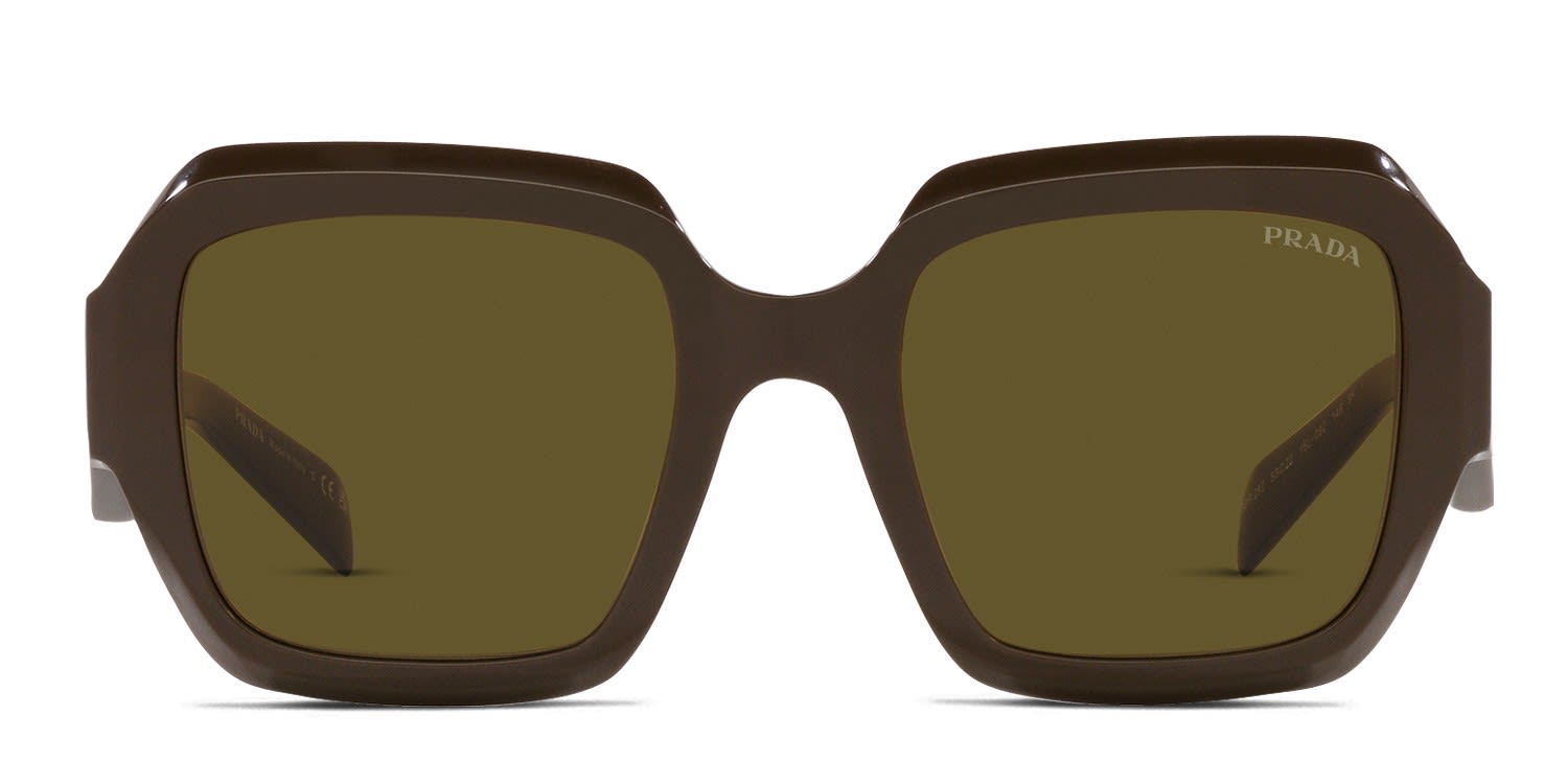 Prada PR28ZS Brown glasses - Brown - Frontal View