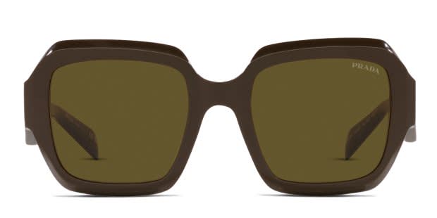 Prada PR28ZS Brown Prescription Sunglasses - 50% Off Lenses