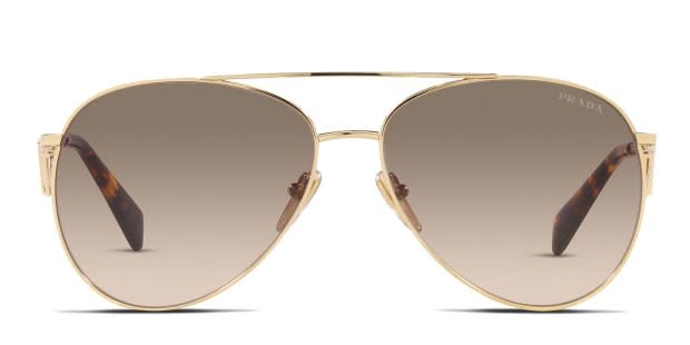 Prada sunglasses sale gold frame