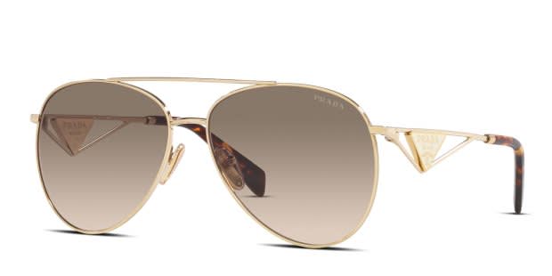 Prada PR73ZS Gold, White Prescription Sunglasses