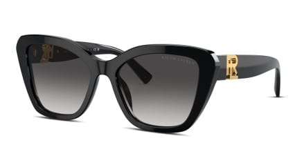 Ralph Lauren RL8216U The Isabel Black, Gray glasses - Black / Gray - Angle View