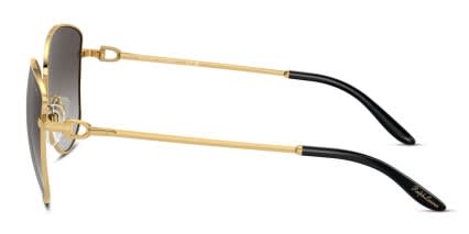 Ralph Lauren RL7079 The Vivienne Gold, Gray glasses - Gold / Gray - Side View