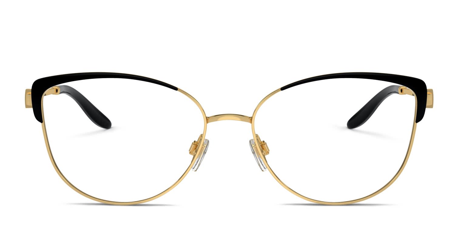 Ralph Lauren RL5123 Black, Gold glasses - Black / Gold - Frontal View