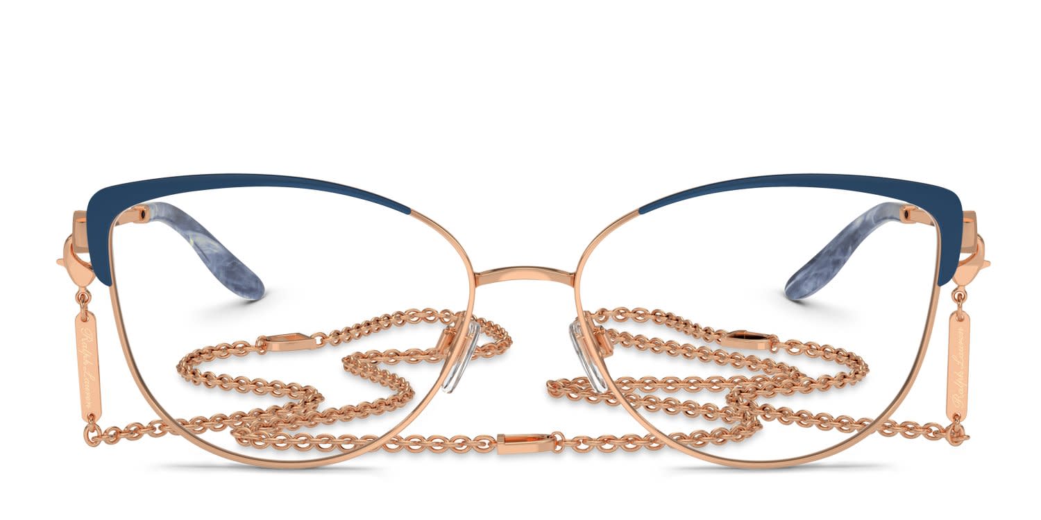 Ralph Lauren RL5123 Blue, Pink, Gold glasses - Blue / Pink / Gold - Frontal View