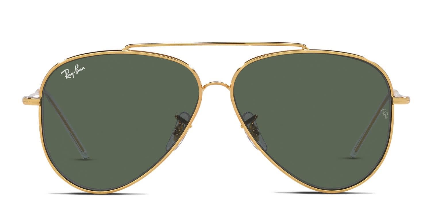 Ray-Ban RBR0101S Aviator Reverse Gold glasses - Gold - Frontal View
