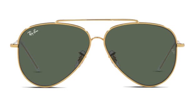 Ray Ban RBR0101S Aviator Reverse Gold Prescription Sunglasses