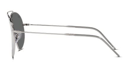 Ray-Ban RBR0101S Aviator Reverse Silver glasses - Silver - Side View