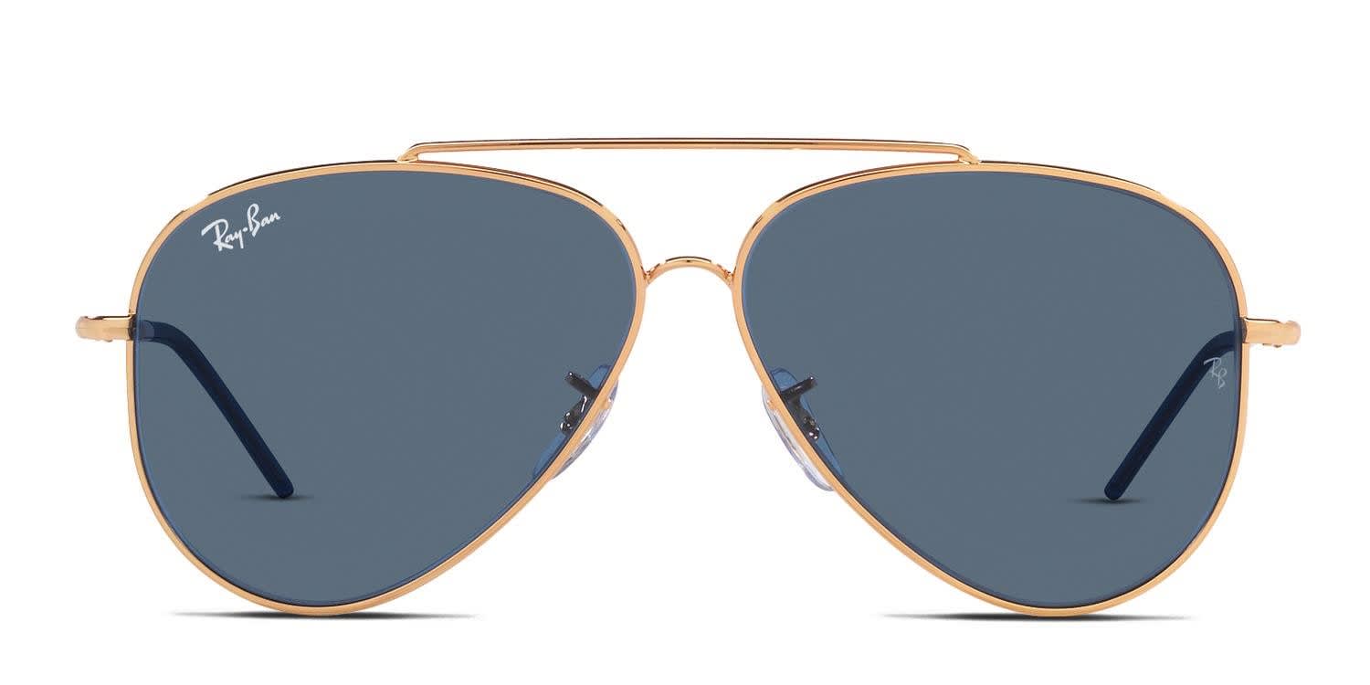 Ray-Ban RBR0101S Aviator Reverse Rose Gold glasses - Rose Gold - Frontal View