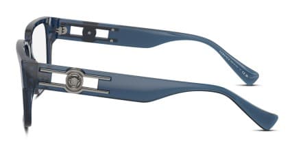 Versace VE3346 Blue, Clear glasses - Blue / Clear - Side View