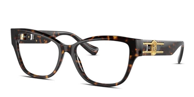 Versace tortoise eyeglasses top