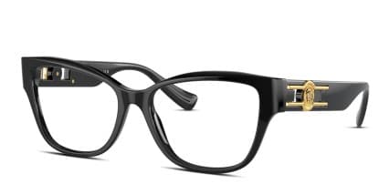 Versace VE3347 Black glasses - Black - Angle View