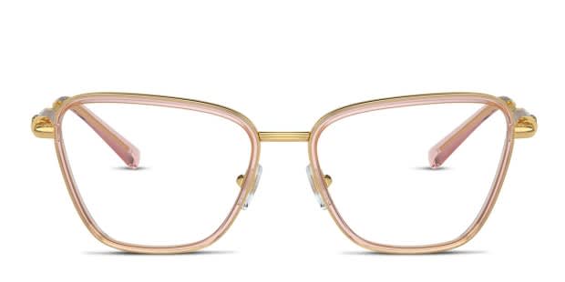 Versace rose gold eyeglasses cheap