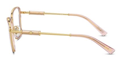Versace VE1292 Pink, Gold glasses - Pink / Gold - Side View