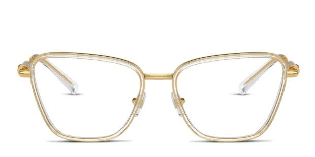 Versace VE1292 Clear, Gold Prescription Eyeglasses