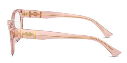 Versace VE3344 Brown, Clear glasses - Brown / Clear - Side View