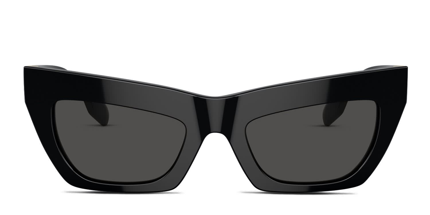 Burberry BE4405 Black, Gray glasses - Black / Gray - Frontal View
