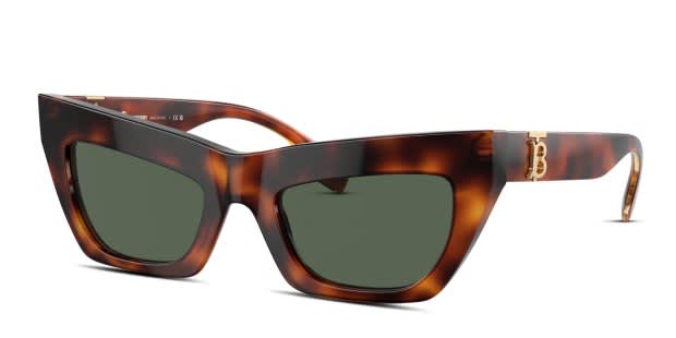 Burberry BE4405 tortoise frame with dark green lenses  display picture 3