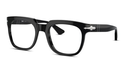 Persol PO3325V Black glasses - Black - Angle View