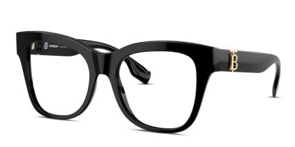 Burberry BE2388 Black glasses - Black - Angle View