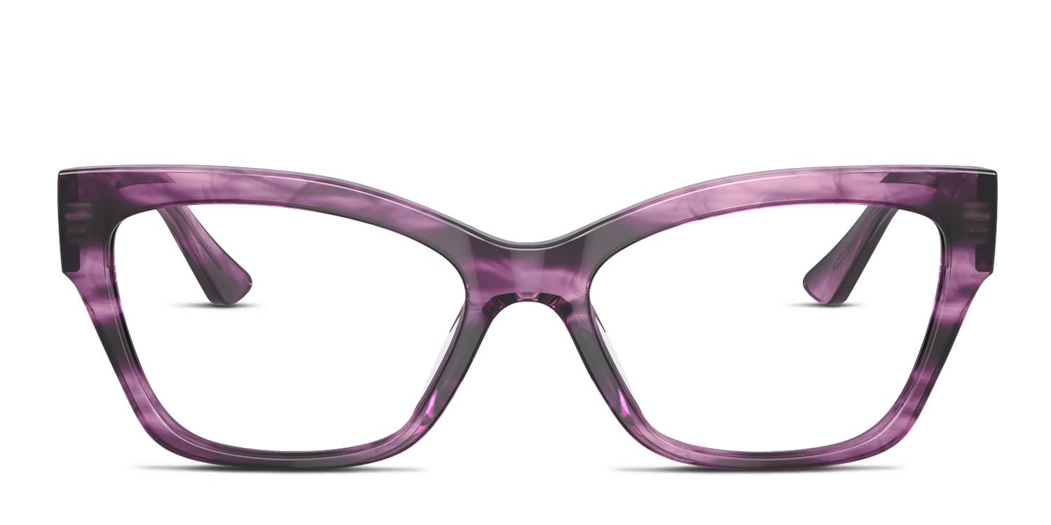 Swarovski SK5349 Tortoise/Purple Eyeglasses | Includes FREE