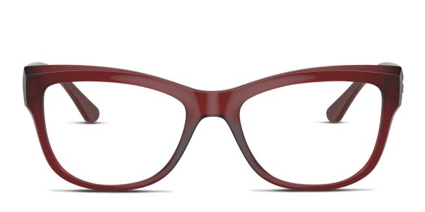 Red vogue eyeglass frames clearance