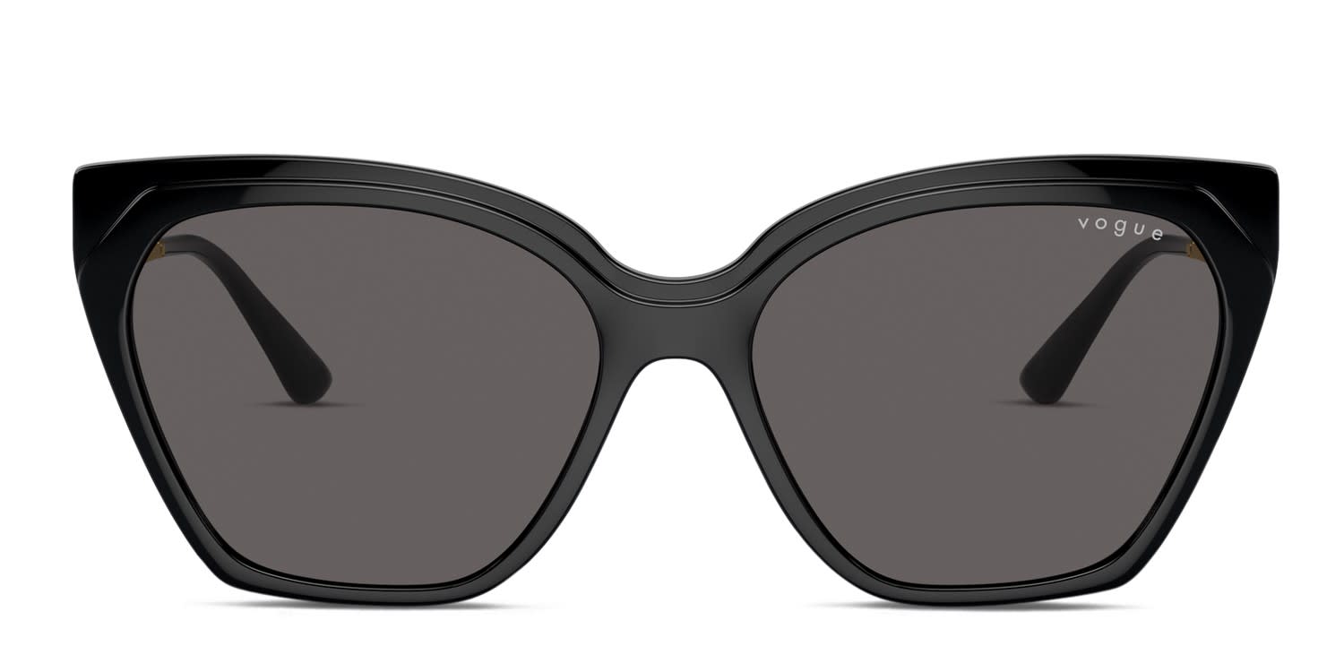 Vogue VO5521S Black glasses - Black / Gray - Frontal View