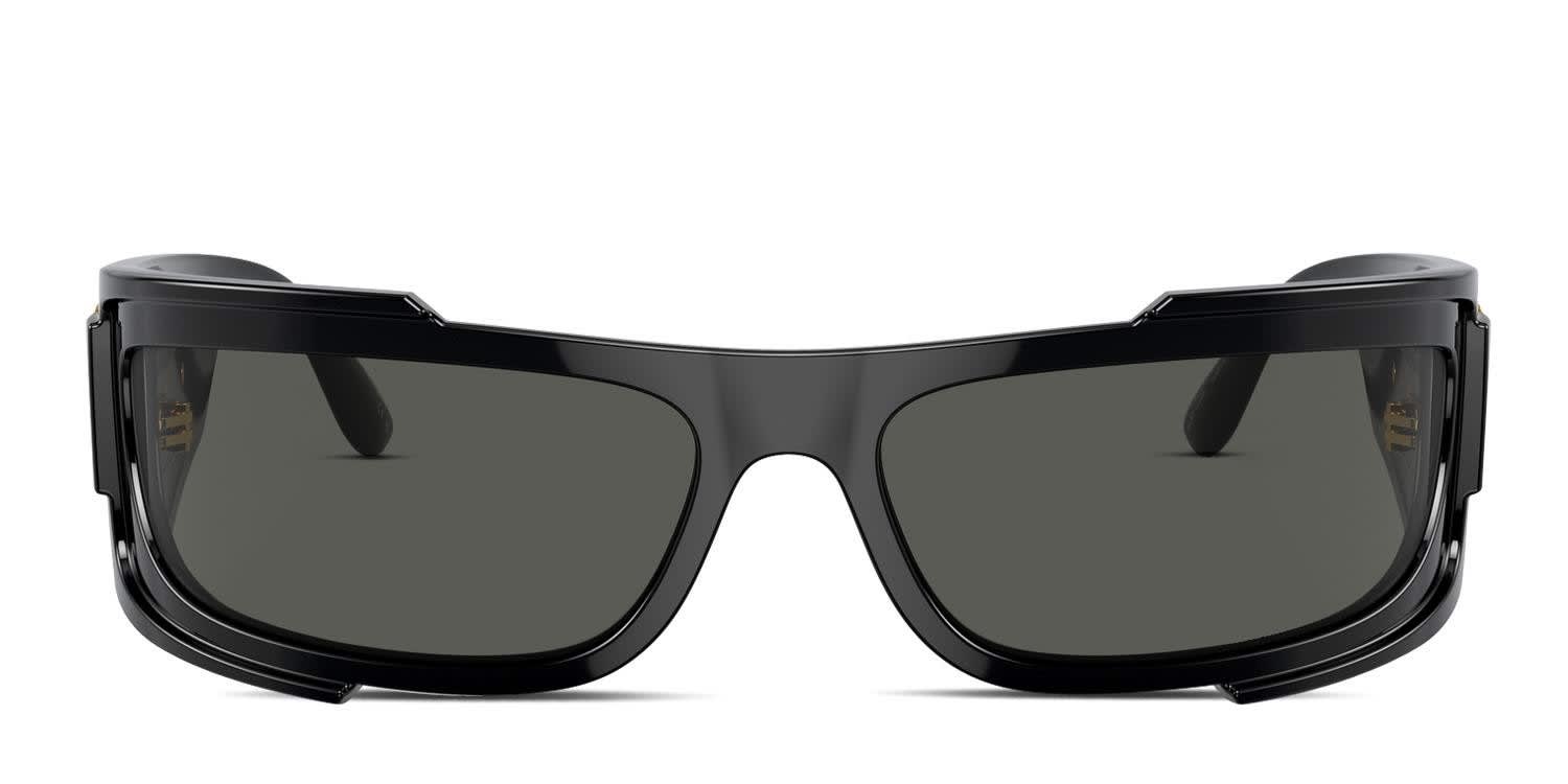 Versace VE4446 Shiny Black glasses - Shiny Black - Frontal View