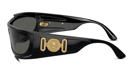 Versace VE4446 Shiny Black glasses - Shiny Black - Side View