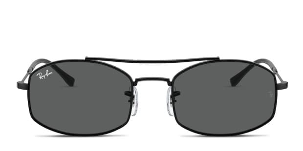Ray ban black oval sunglasses discount